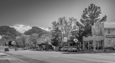 Beatty şehrinde sokak manzarası - Beatty, Usa - 29 Mart 2019