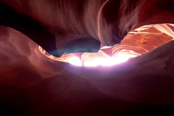 Antelope Canyon Úžasné Barvy Pískovcových Skal Cestovní Fotografie — Stock fotografie