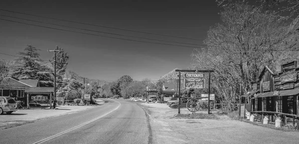 Vista Rua Floresta Nacional Sequoia Riverkern Estados Unidos América Março — Fotografia de Stock