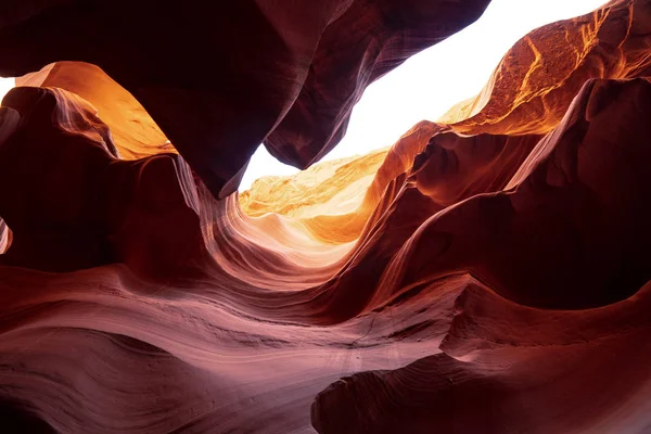 Antelope Canyon Úžasné Barvy Pískovcových Skal Cestovní Fotografie — Stock fotografie