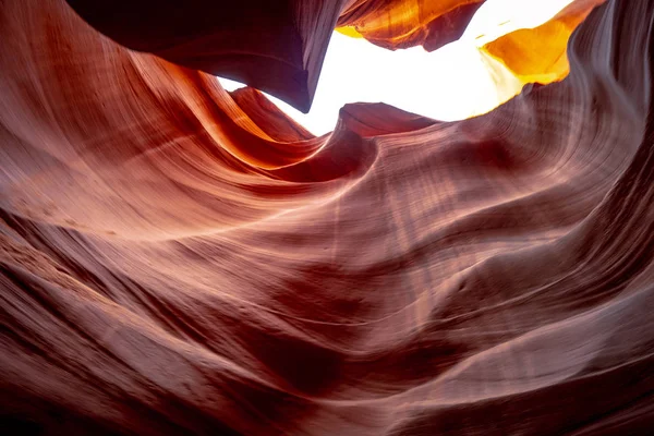 Antelope Canyon Increíbles Colores Las Rocas Arenisca Fotografía Viaje —  Fotos de Stock