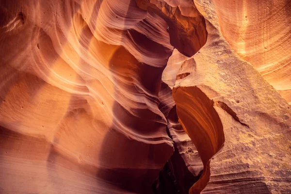 Incredibili Strutture Pietra Arenaria Nell Upper Antelope Canyon Fotografia Viaggio — Foto Stock