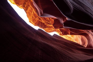 Arizona 'daki Aşağı Antilop Kanyonu - çöldeki en güzel yer - seyahat fotoğrafçılığı