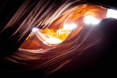 Üst antilop Kanyon harika renkler-seyahat fotoğrafçılığı