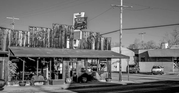 Mexikói Amerikai Étterem Történelmi Faluban Lone Pine Lone Pine Amerikai — Stock Fotó