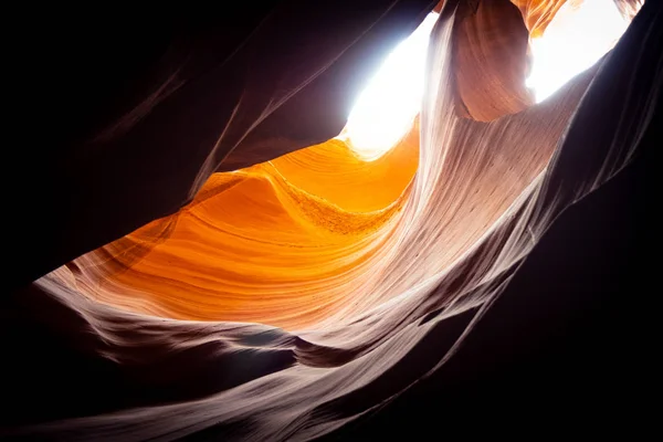 Incredibili Strutture Pietra Arenaria Nell Upper Antelope Canyon Fotografia Viaggio — Foto Stock