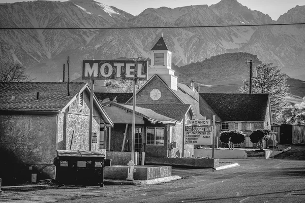Motel Het Historische Dorp Lone Pine Lone Pine Verenigde Staten — Stockfoto
