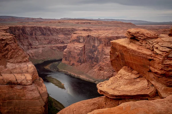 Rocky Landscape Horseshoe Bend Arizona Travel Photography — Stock Photo, Image