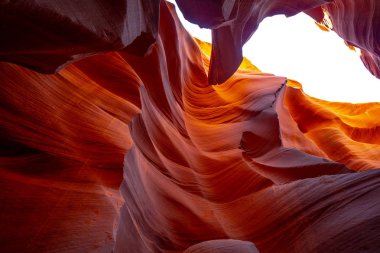 Arizona 'daki Aşağı Antilop Kanyonu - çöldeki en güzel yer - seyahat fotoğrafçılığı