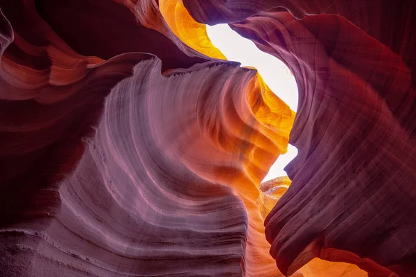 Antelope Canyon Increíbles Colores Las Rocas Arenisca Fotografía Viaje — Foto de Stock