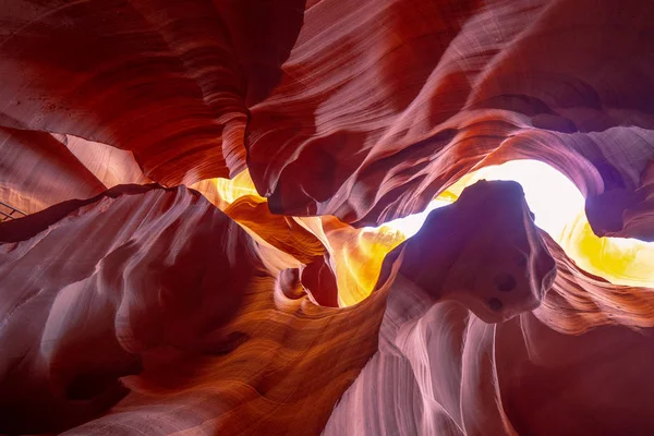 羚羊峡谷 砂岩岩石惊人的颜色 旅行摄影 — 图库照片
