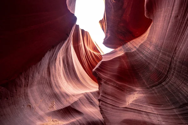 Formazioni Arenaria Curva All Antelope Canyon Fotografia Viaggio — Foto Stock