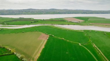 İrlanda'da Manorcunningham görünümünden Drone uçuş - seyahat fotoğrafçılığı