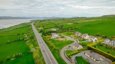 İrlanda'da Manorcunningham görünümü geniş manzara - seyahat fotoğrafçılığı