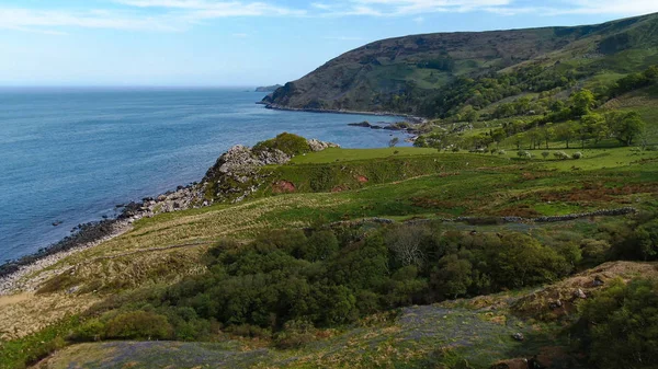 Prachtige Baai Van Murlough Noord Ierland Luchtfoto Reizen — Stockfoto