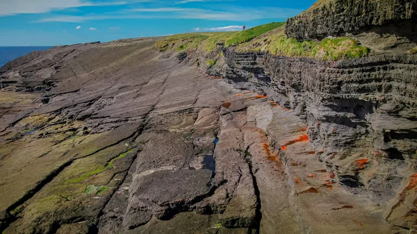 Cliffs Kilkee Ireland Aerial View Travel Photography — Stock Photo, Image