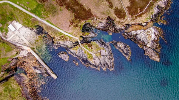 Bella Dunree Head Irlanda Dall Alto Fotografia Viaggio — Foto Stock