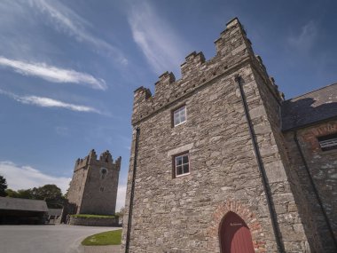 Belfast yakınlarındaki Kuzey İrlanda'da Castle Ward popüler bir dönüm noktası - seyahat fotoğrafçılığı