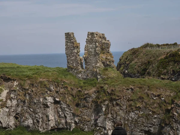 Reise Die Causeway Coast Dünseverick Castle Reisefotos — Stockfoto