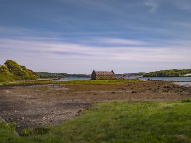 Kuzey İrlanda'da Castle Ward eski ortaçağ kalıntıları - seyahat fotoğrafçılığı