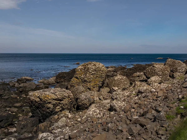 Formações Rochosas Típicas Giants Causeway Irlanda Norte Viagens Fotografia — Fotografia de Stock