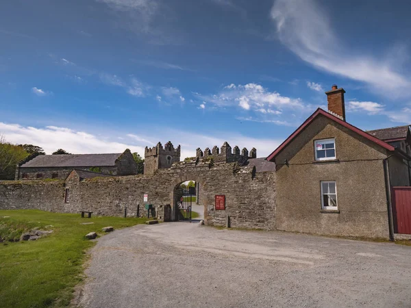 Vecchie Rovine Medievali Castle Ward Irlanda Del Nord Immagini Viaggio — Foto Stock