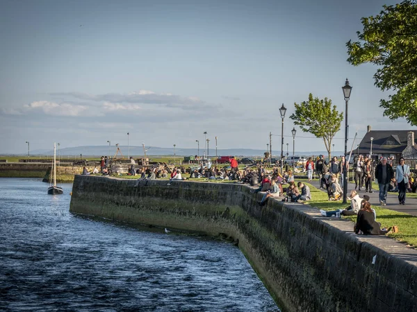 Pier Popular Galway Claddagh Galway Claddagh Irlanda Maio 2019 — Fotografia de Stock