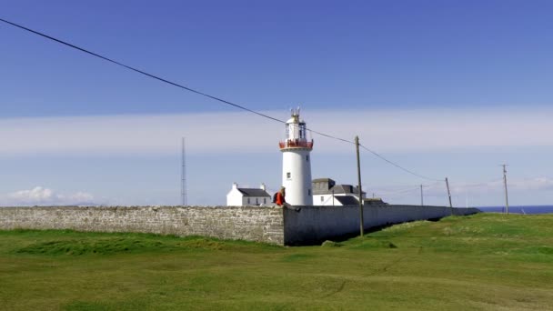 Lighthouse Irish West Coast — Stock Video