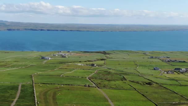 Drone Flight Från Manorcunningham View Irland Rese Fotografering — Stockvideo