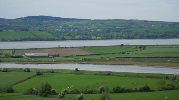 Panoramic View Irish Landscape Travel Photography — Stock Video