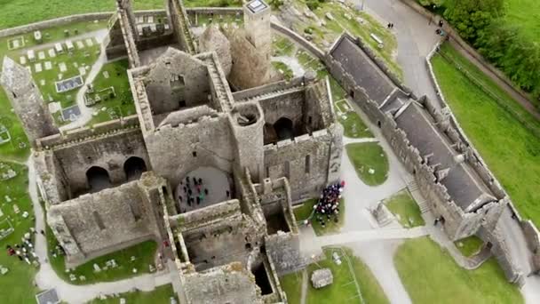 Rock Cashel Irlanda Dall Alto Fotografia Viaggio — Video Stock