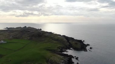 Kuzey İrlanda'da Murlough Bay - havadan görüntü görüntüleri - seyahat konsepti