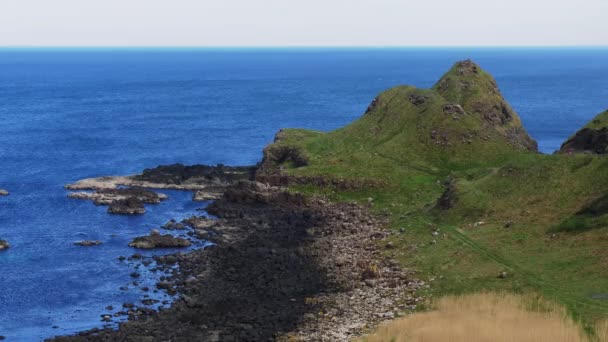 Murlough Bay Észak Írországban Légi Felvétel Utazási Koncepció — Stock videók