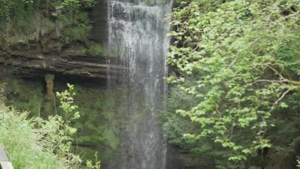 Cachoeira Glencar Irlanda Filmagens Viagem — Vídeo de Stock