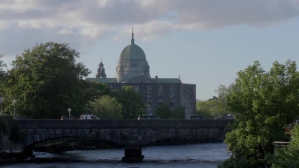 Chruch Nella Città Galway Irlanda Galway Claddagh Irlanda Maggio 2019 — Video Stock