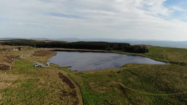 Murlough Bay Irlanda Del Norte Imágenes Vista Aérea Concepto Viaje — Vídeos de Stock