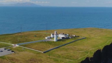 İrlanda'nın batı kıyısındaloop head de deniz feneri 