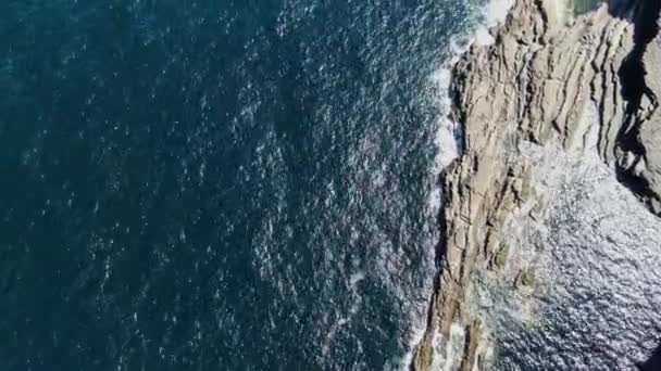 Rocky Landskap Malin Head Irlands Atlantkust — Stockvideo