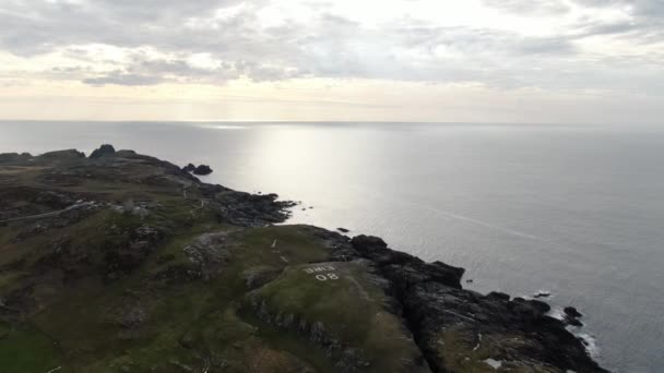 Wunderschöne Bucht Von Murlough Nordirland Luftaufnahmen — Stockvideo