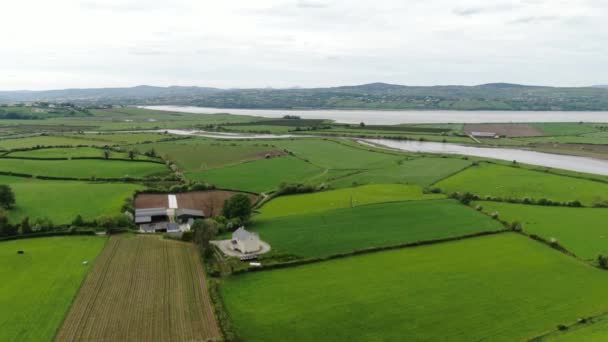 Ampla Paisagem Manorcunningham Vista Irlanda — Vídeo de Stock