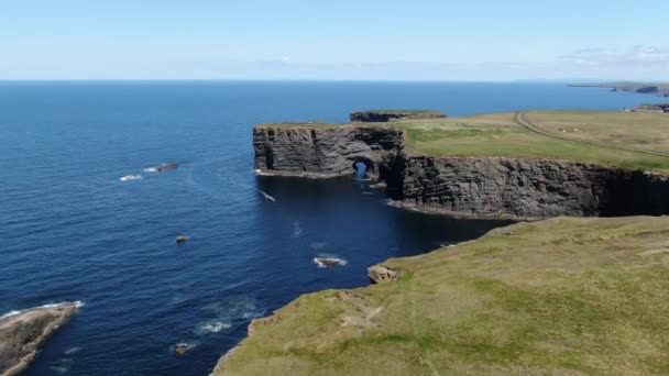 Loop Head County Clare Irland Aerial Drone Footage — Stockvideo
