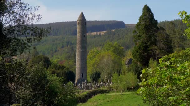 爱尔兰著名的卡塞尔岩石 旅行镜头 — 图库视频影像