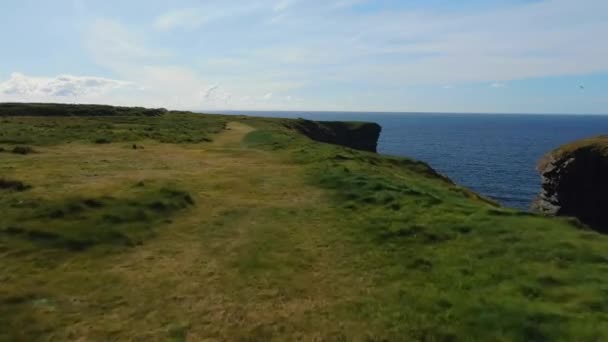 Underbar Murlough Bay Nordirland Flygbilder — Stockvideo