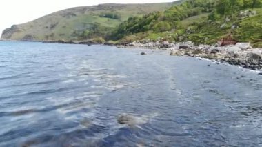 Murlough Bay Kuzey İrlanda - havadan görünümü  