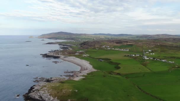 环头在克莱尔县在爱尔兰 空中无人机镜头 — 图库视频影像