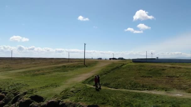 Loop Head Bij County Clare Ierland Luchtfoto Drone Beelden Reisfotografie — Stockvideo