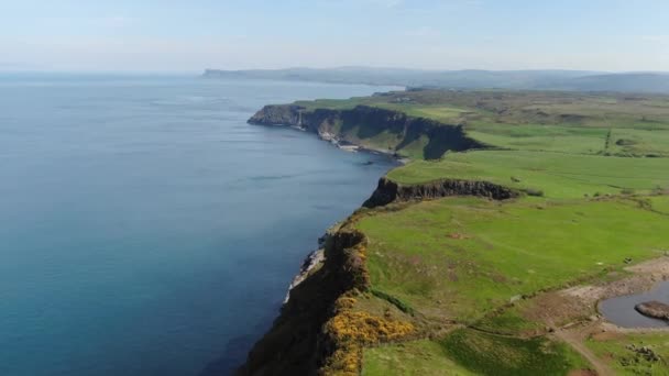 Удивительный Пейзаж Западном Побережье Ирландии Кадры Беспилотника — стоковое видео
