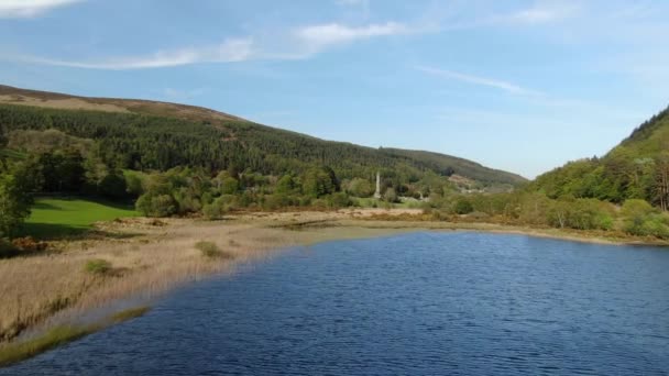 Rlanda Glendalough Göller — Stok video