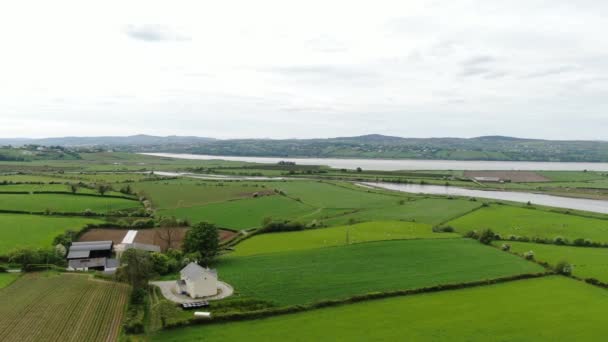 庄园在爱尔兰的景色与其惊人的风景 — 图库视频影像