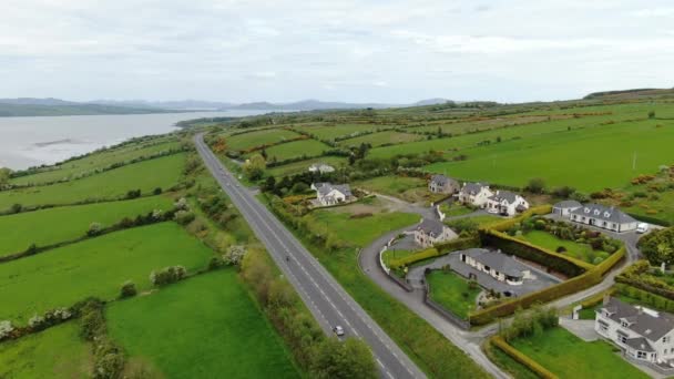 Die Weite Landschaft Von Manorcunningham View Irland — Stockvideo